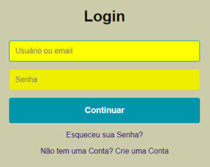Formul�rio de Login
